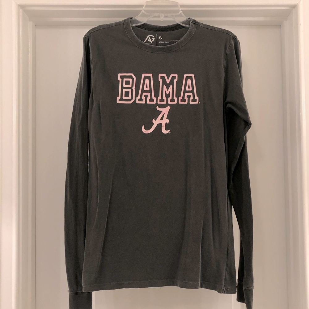 University of Alabama BAMA Logo Long Sleeve Tee Shirt Size S Great Condition
